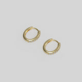 Slim Hoop Tiny Diamonds