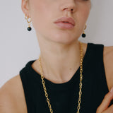Lolly Charm Onyx Plated