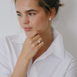 Muse Ear Studs Round Diamond