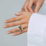 Sculpt Ring Thick Gold